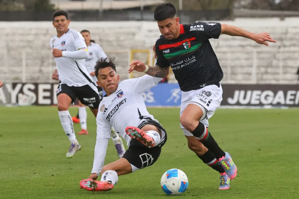 Colo Colo igualó ante Palestino en La Cisterna. Imagen: Jonnathan Oyarzun/Photosport