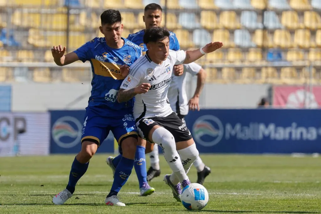 Francisco Marchant volvió a ver minutos en Colo Colo. Imagen: Sebastian Cisternas/Photosport
