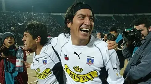 Iván Zamorano con la camiseta de Colo Colo