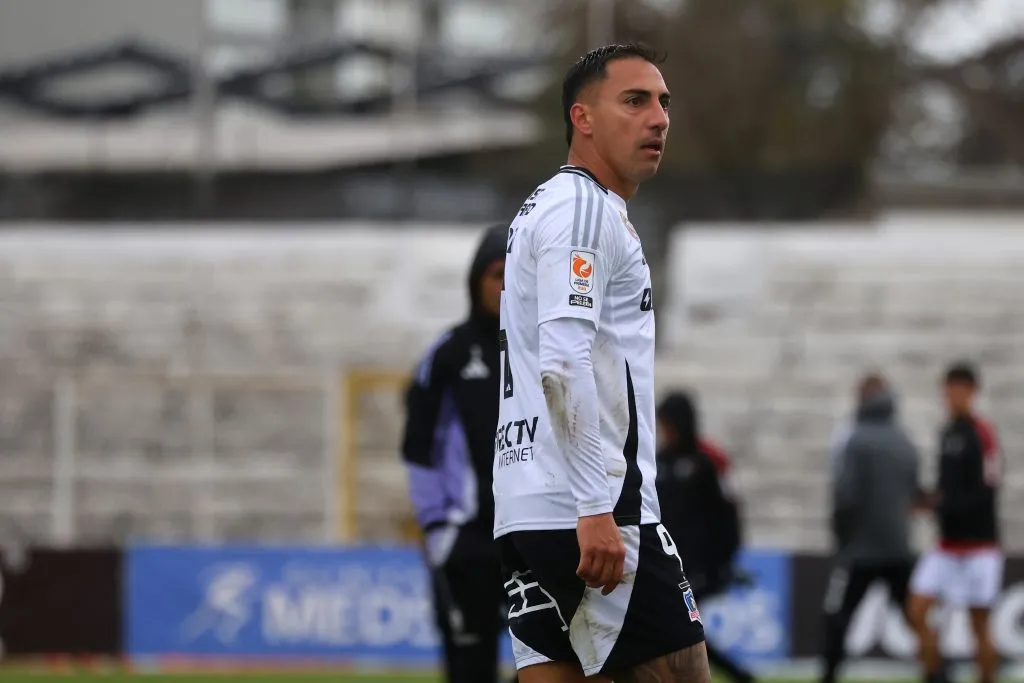 Javier Correa en el partido con Palestino. (Foto: Photosport)