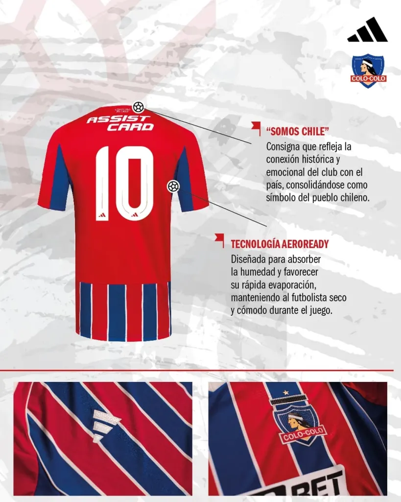 La nueva camiseta de Colo Colo. | Imagen: Colo Colo.