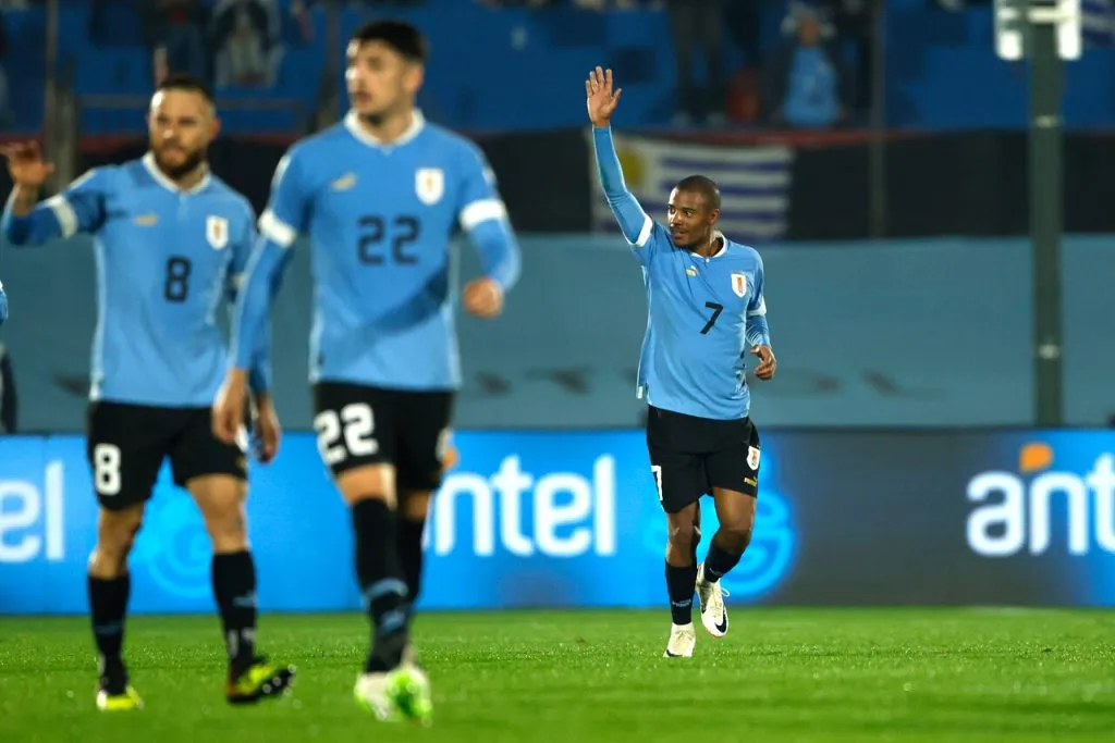 Uruguay clasificó a la Copa del Mundo 2026 tras vencer a Perú. Imagen: Marcelo Hernandez/Photosport