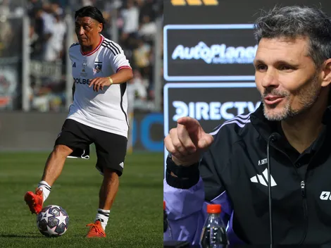 El afectuoso saludo entre Kalule Meléndez y Tano Ortiz en Colo Colo