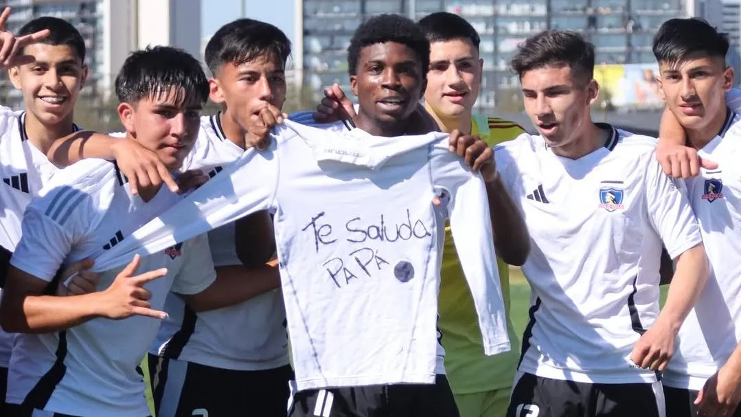 Así fue la celebración del segundo tanto de Colo Colo Sub 16 ante la U. Imagen: Colo Colo Oficial