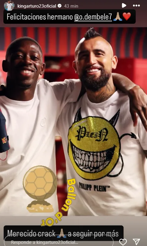 Instagram Arturo Vidal