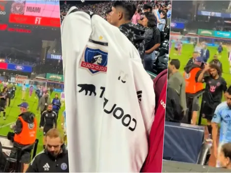 Falcón sorprende con su reacción al ver una camiseta de Colo Colo
