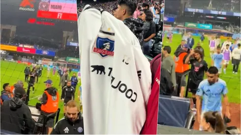 Falcón sorprende con su reacción al ver una camiseta de Colo Colo.