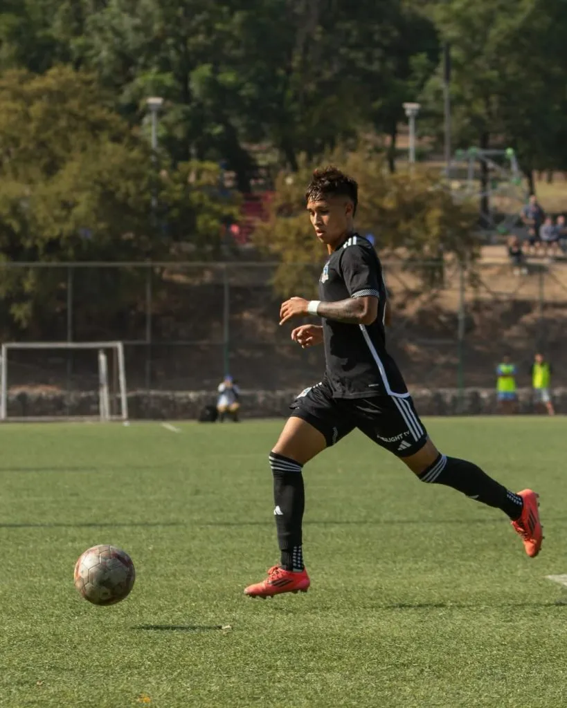 Benjamín Pérez, el juvenil que probó Fernando Ortiz en el amistoso. (Foto: Instagram)