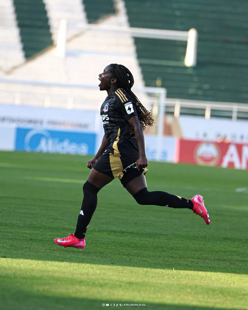 Mary Valencia le dio la victoria a Colo Colo Femenino en Copa Libertadores.Imagen: Colo Colo Oficial