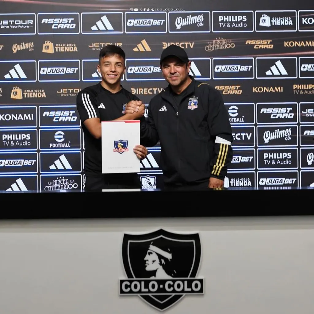 Milován Velásquez firmó este año su primer contrato como profesional. Foto: Colo Colo
