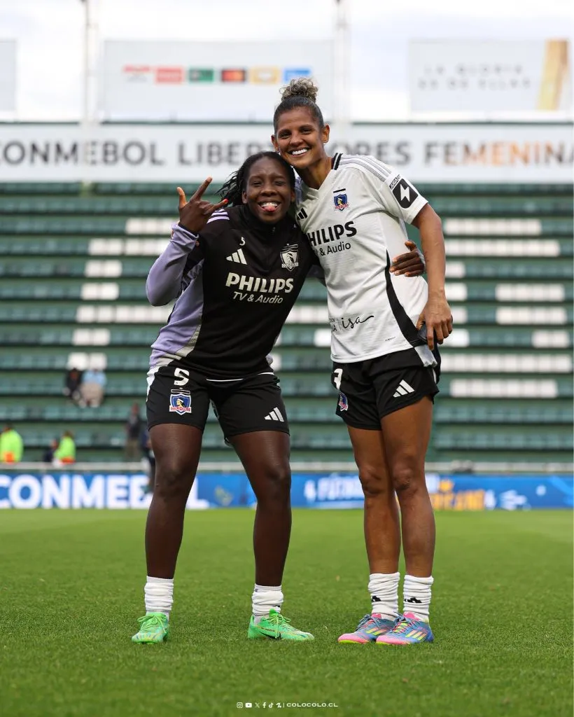Fabiana Yantén (izquierda) y Camila Martins (derecha) llegaron este año a Colo Colo. Foto: Colo Colo Femenino