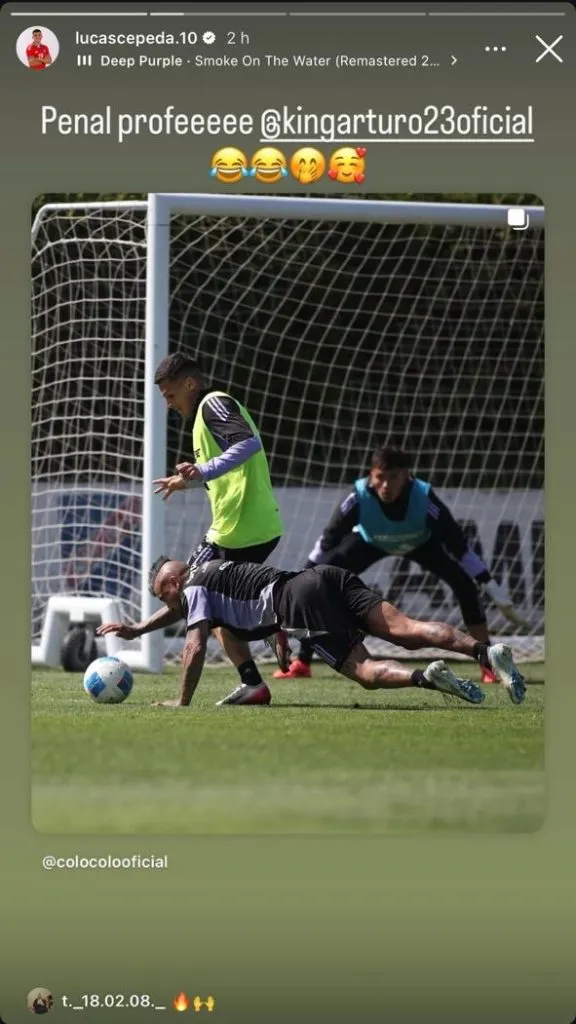 La publicación de Lucas Cepeda.