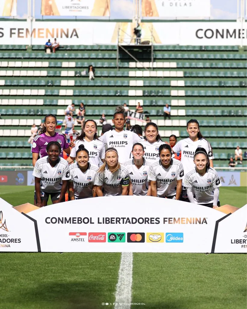 El equipo de Colo Colo Femenino que salió a disputar las semifinales de Copa Libertadores. Imagen: Colo Colo Oficial
