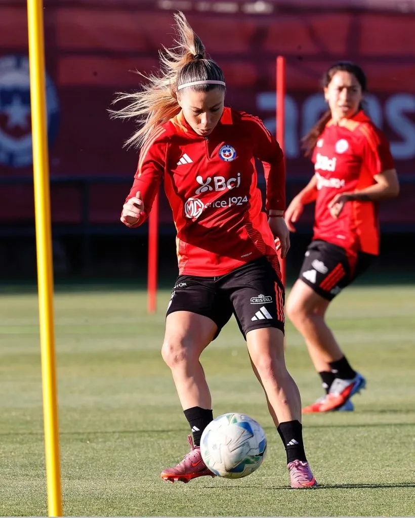La Roja Femenina ya se encuentra entrenando en Juan Pinto Durán de cara al inicio de la Liga de Naciones. Imagen: La Roja