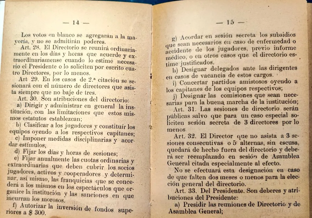 Estatutos del Cacique.