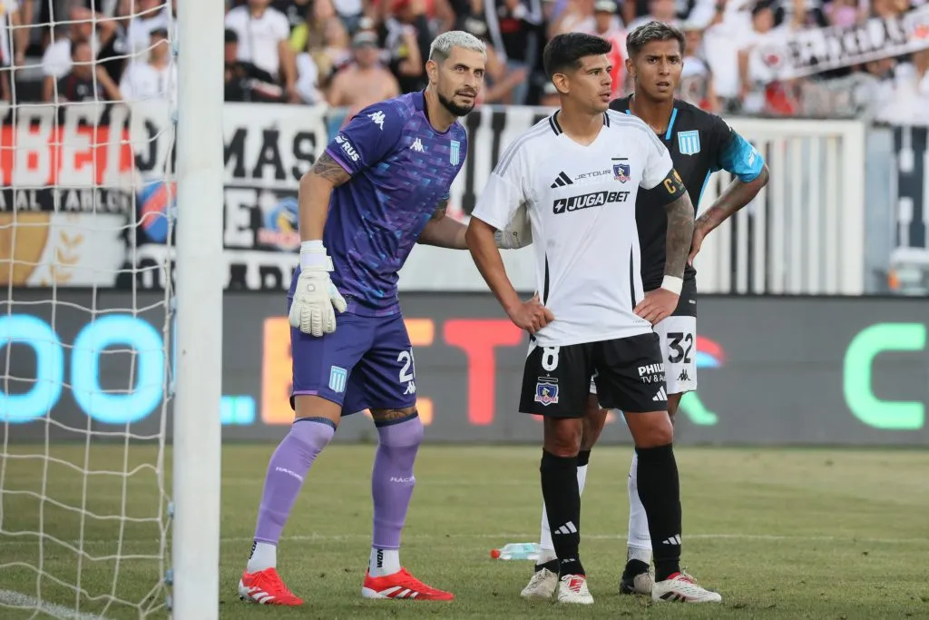 Gabriel Arias en un partido amistoso ante Colo Colo en el Monumental. Imagen: Dragomir Yankovic/Photosport
