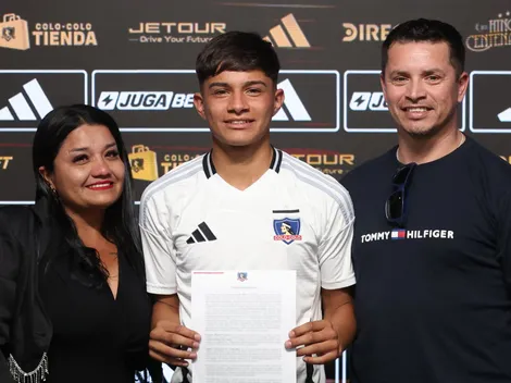 La emoción de Díaz al firmar su primer contrato profesional en Colo Colo