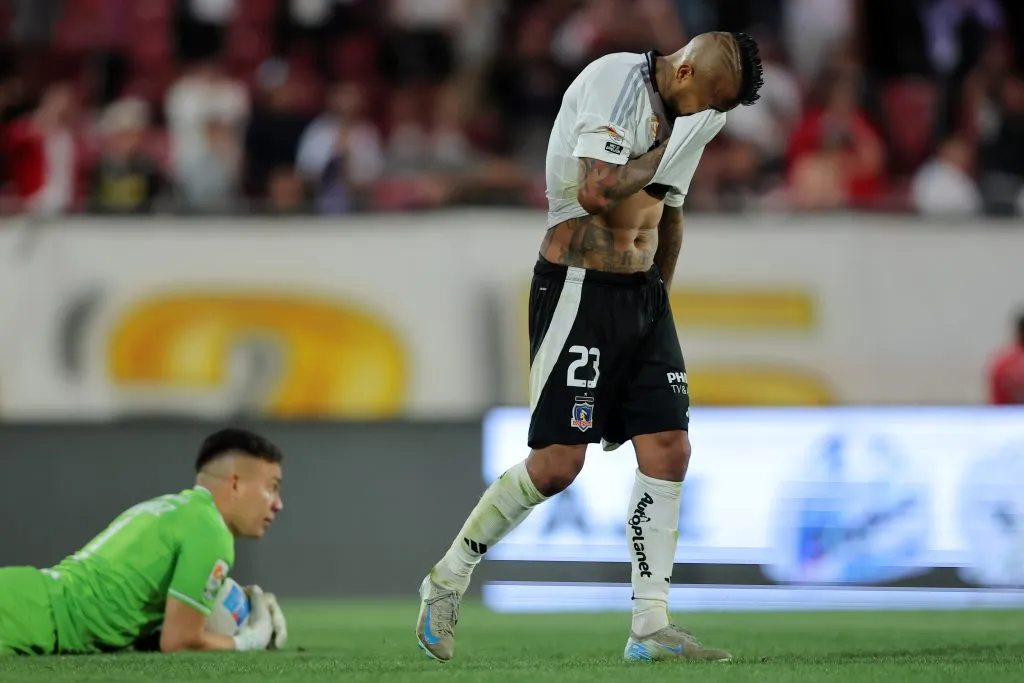 Arturo Vidal en el partido con Limache. (Foto: Photosport)