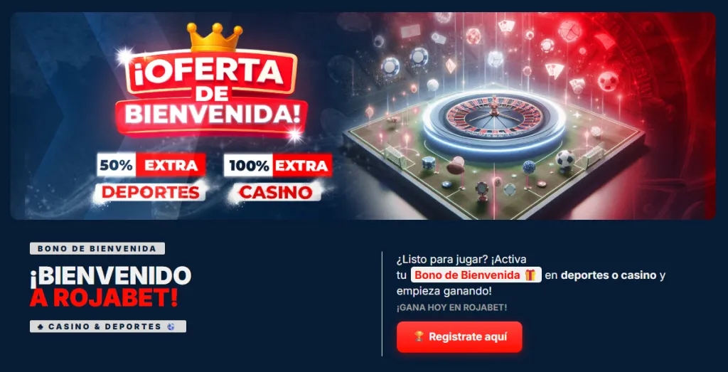 Rojabet mejores bonos de bienvenida