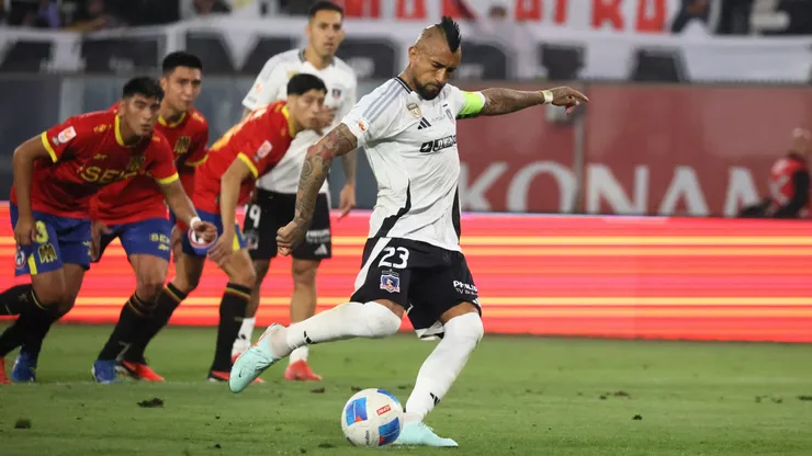 Colo Colo, a través de Arturo Vidal y Claudio Aquino, anotó dos goles de penal en el último partido contra Unión Española.