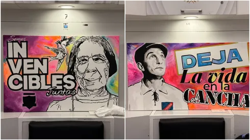 ¡Hermoso! Colo Colo hace renovación del camarín femenino con pinturas de Ale Moreno.