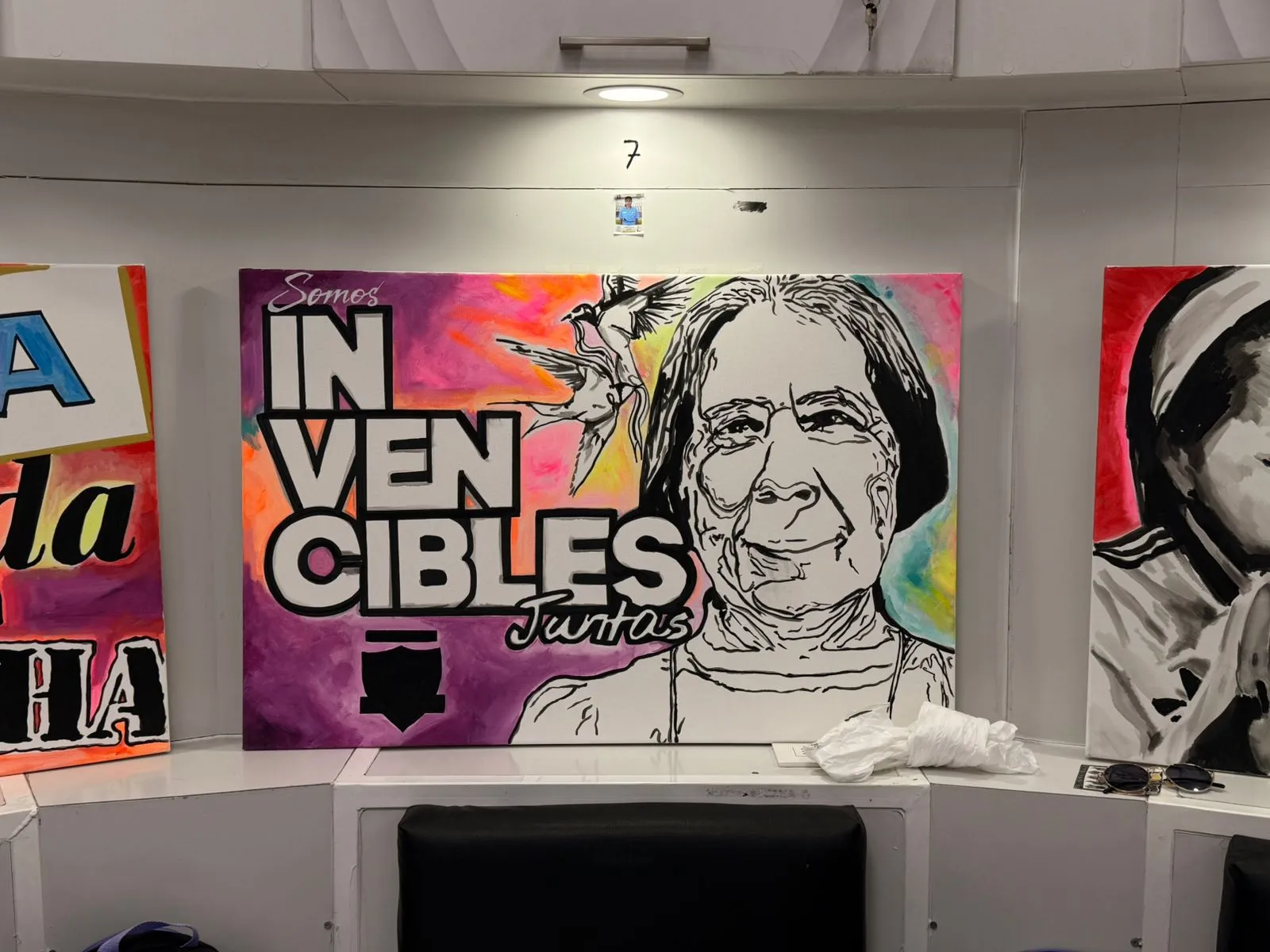 En la obra se ve a Rosario Moraga, madre de David Arellano.Imagen: Cedida a DaleAlbo