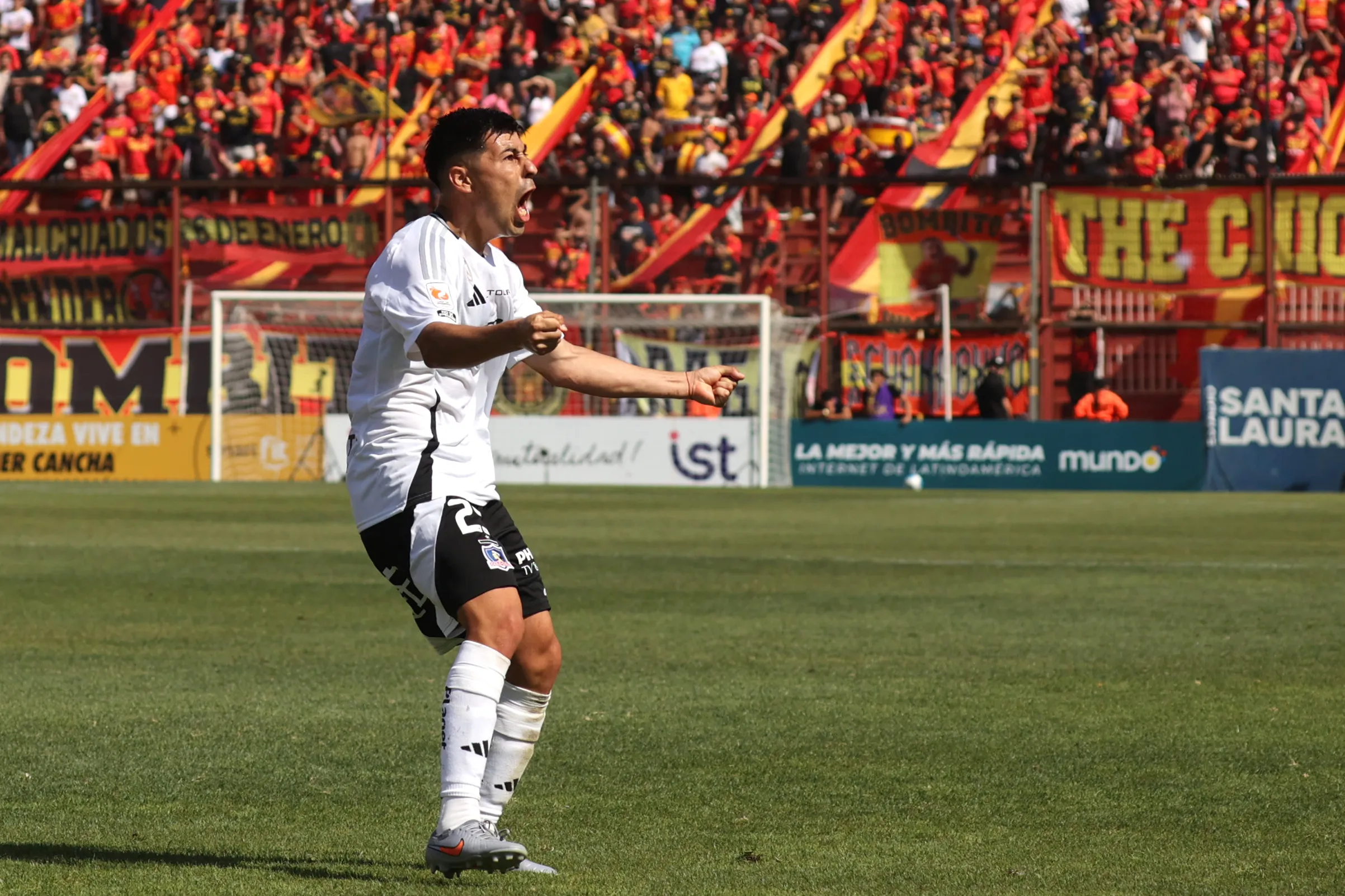 Tomás Alarcón le dio tres puntos de oro a Colo Colo. Imagen: Dragomir Yankovic/Photosport