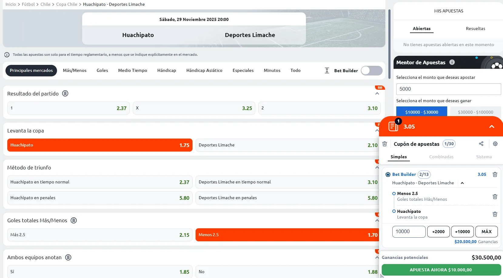 Cómo apostar en parley