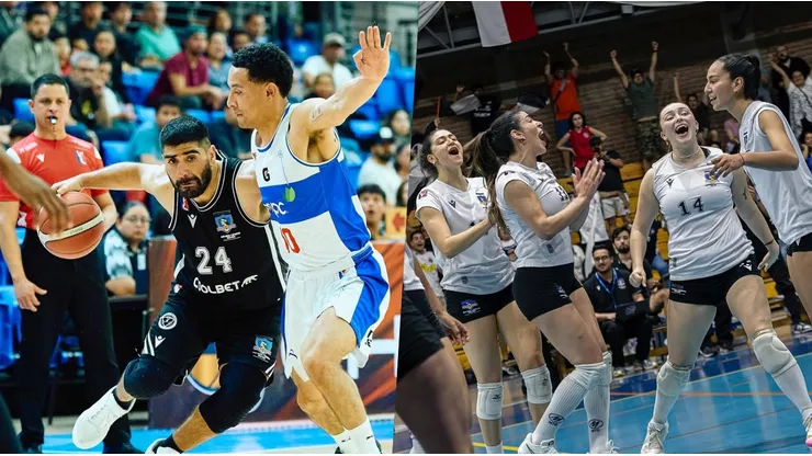 Colo Colo derrotó a la UC en básquet y en voley.