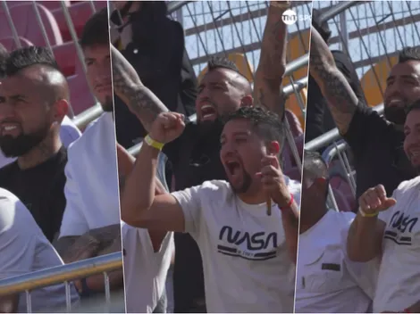 No se vio en TV: la celebración de Vidal al gol de Alarcón