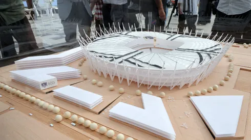 La maqueta del Estadio Monumental.