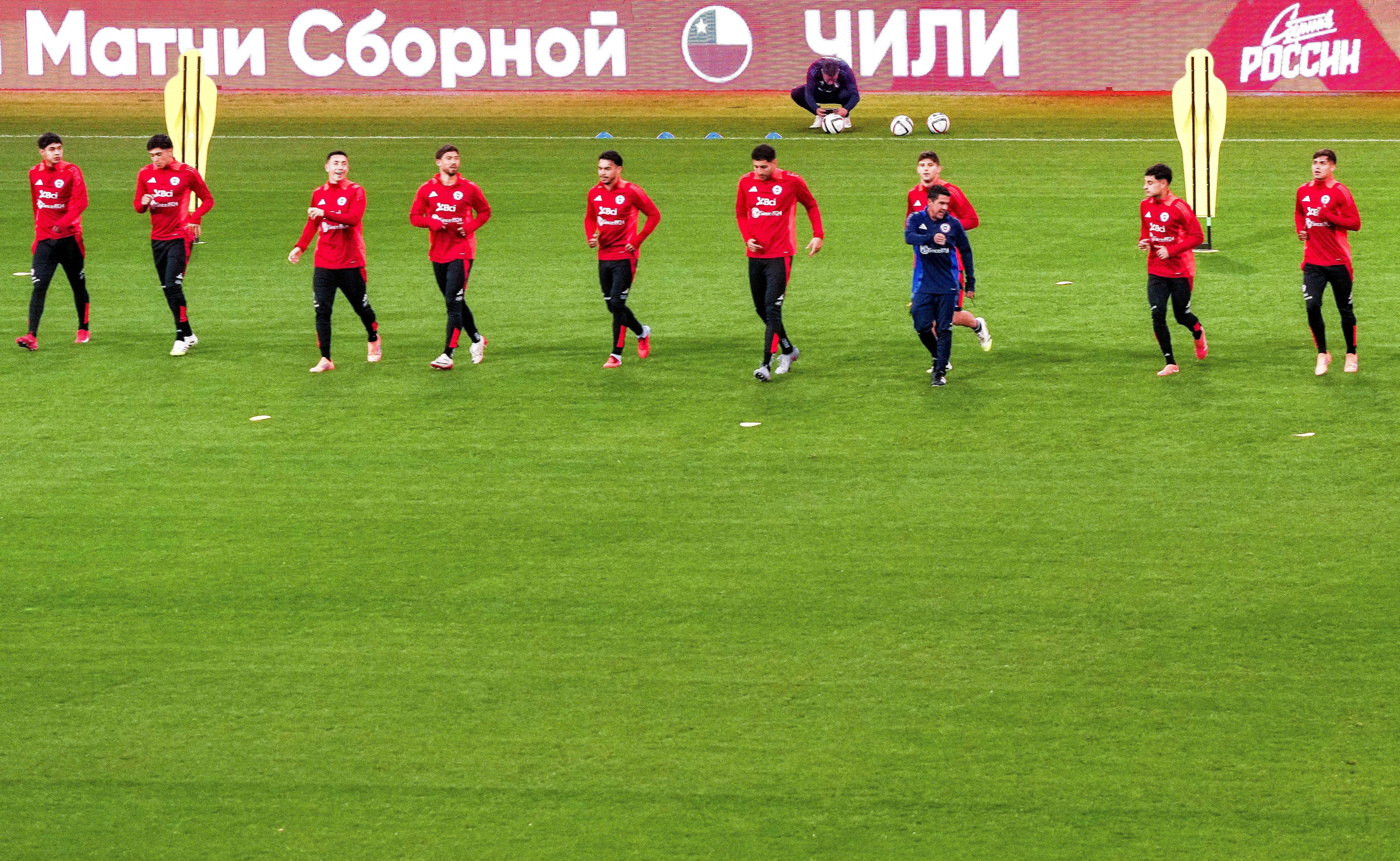 Chile entrena preparando el amistoso contra Rusia | Foto: Photosport