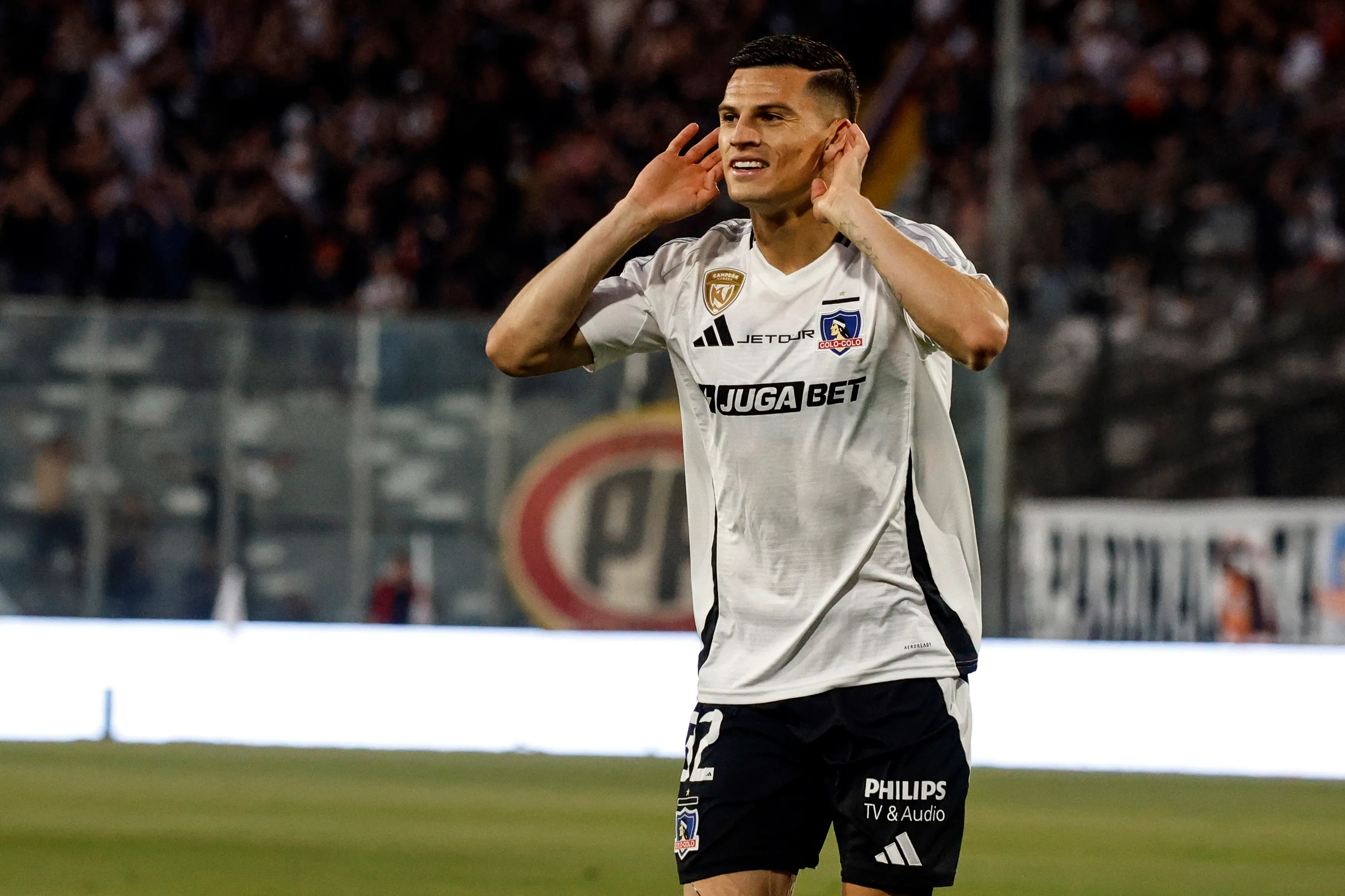 Para Gonzalo Jara, Lucas Cepeda si fuera argentino estaría en un club como Atlético de Madrid. Foto: Diego Martin/Photosport