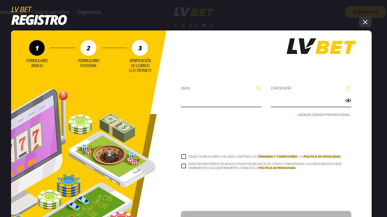 Código promocional LVBet