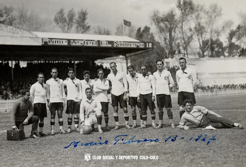 Colo Colo en México a poco de enfrentar al América en 1927.