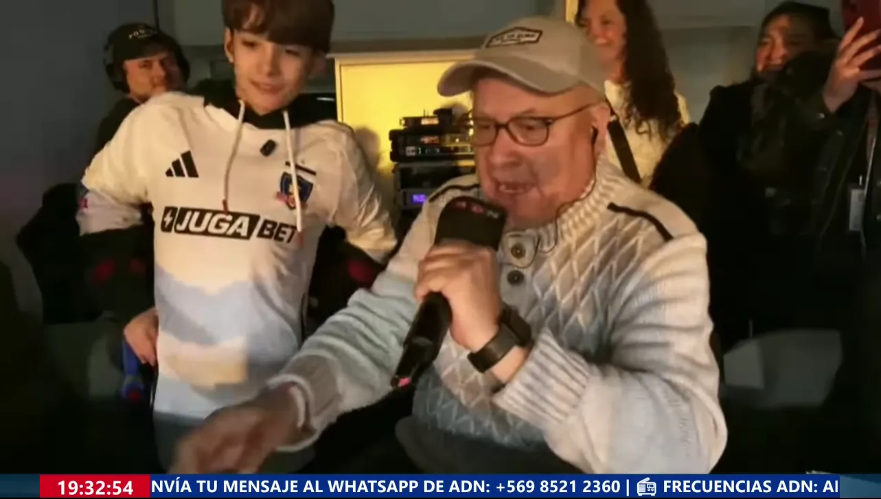 Alan García compartiendo con Héctor Tito Garrido. Foto: ADN Radio.