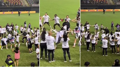 Carlos Caszely también fue protagonista en la celebración del tetracampeonato de Colo Colo Femenino.