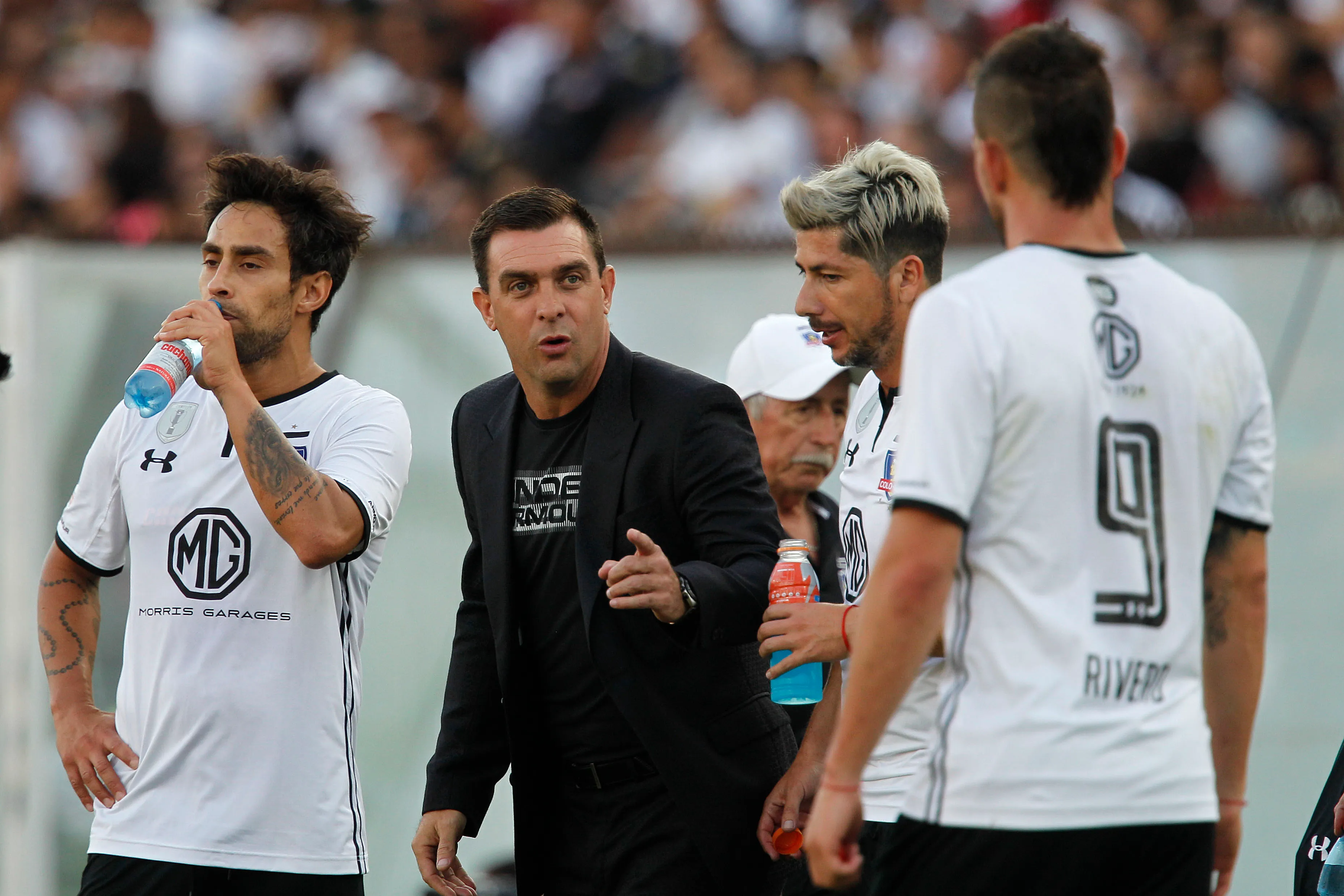 Pablo Guede en Colo Colo durante el 2018. Imagen: Felipe Zanca/Photosport