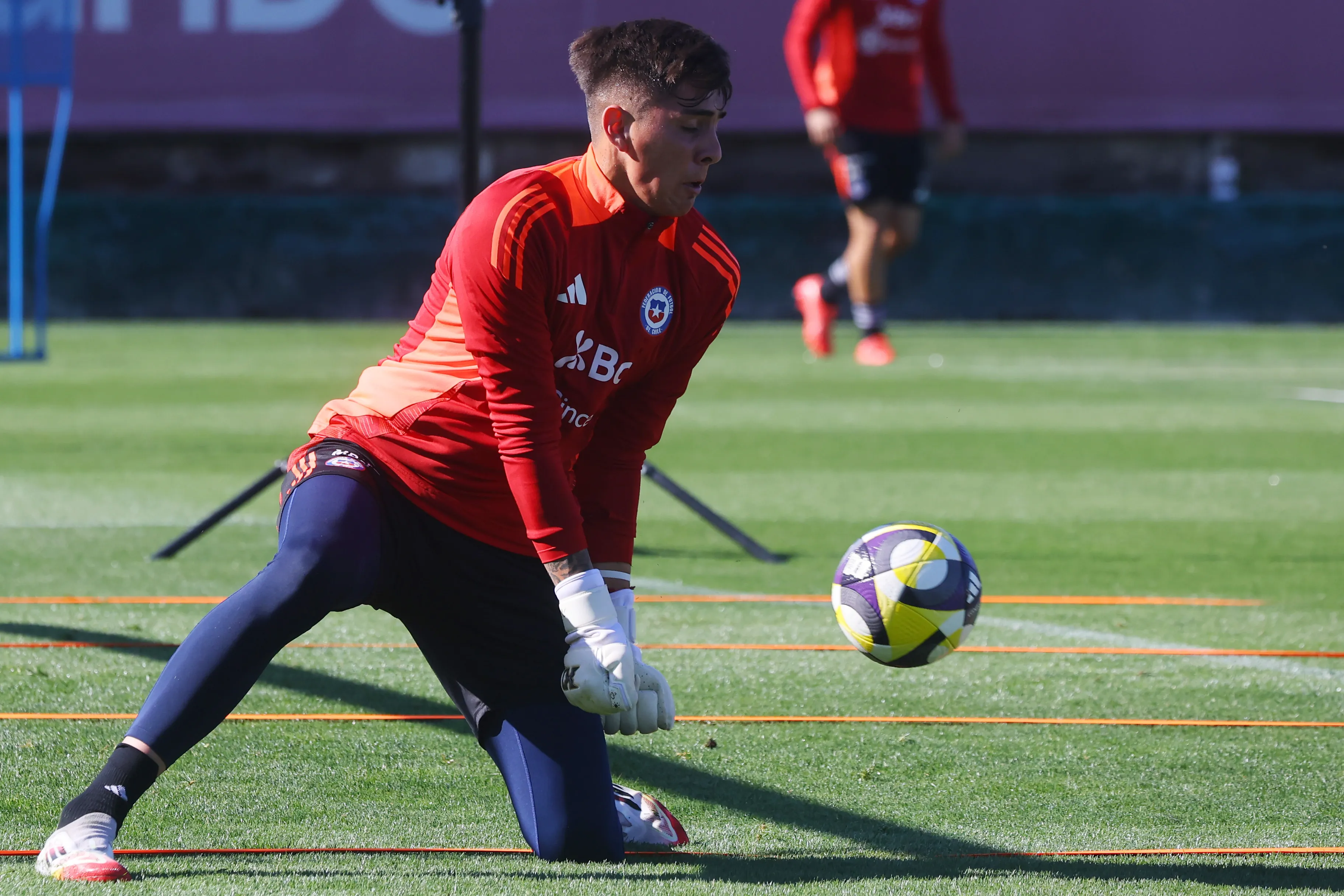 Jaime Vargas entrenando en la Selección Chilena. (Foto: Photosport)