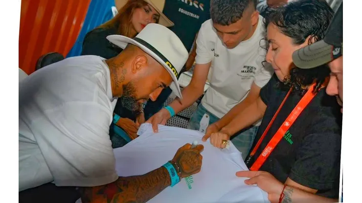 La felicidad de Arturo Vidal en medio de sus vacaciones.