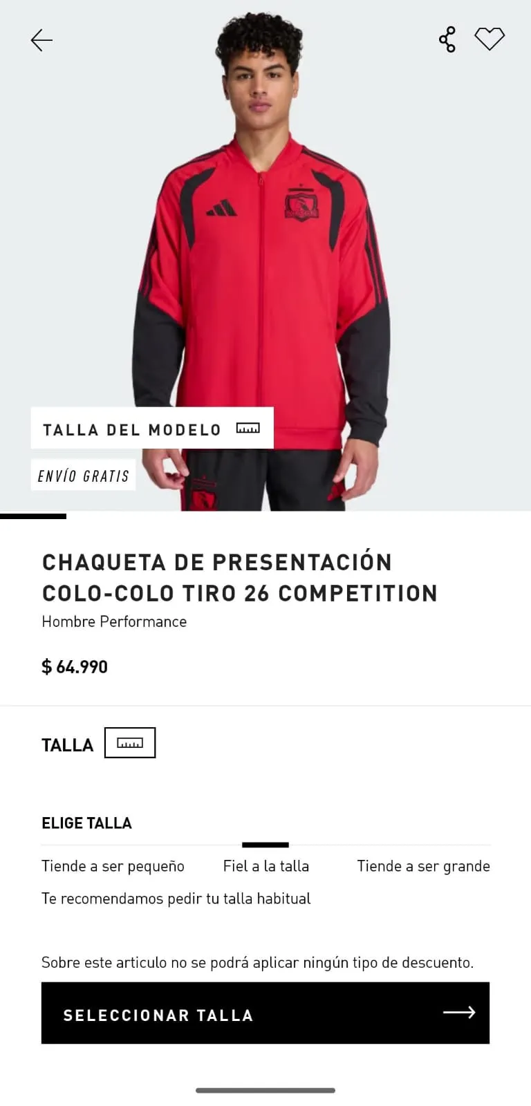 Chaqueta de entrenamiento 2026.