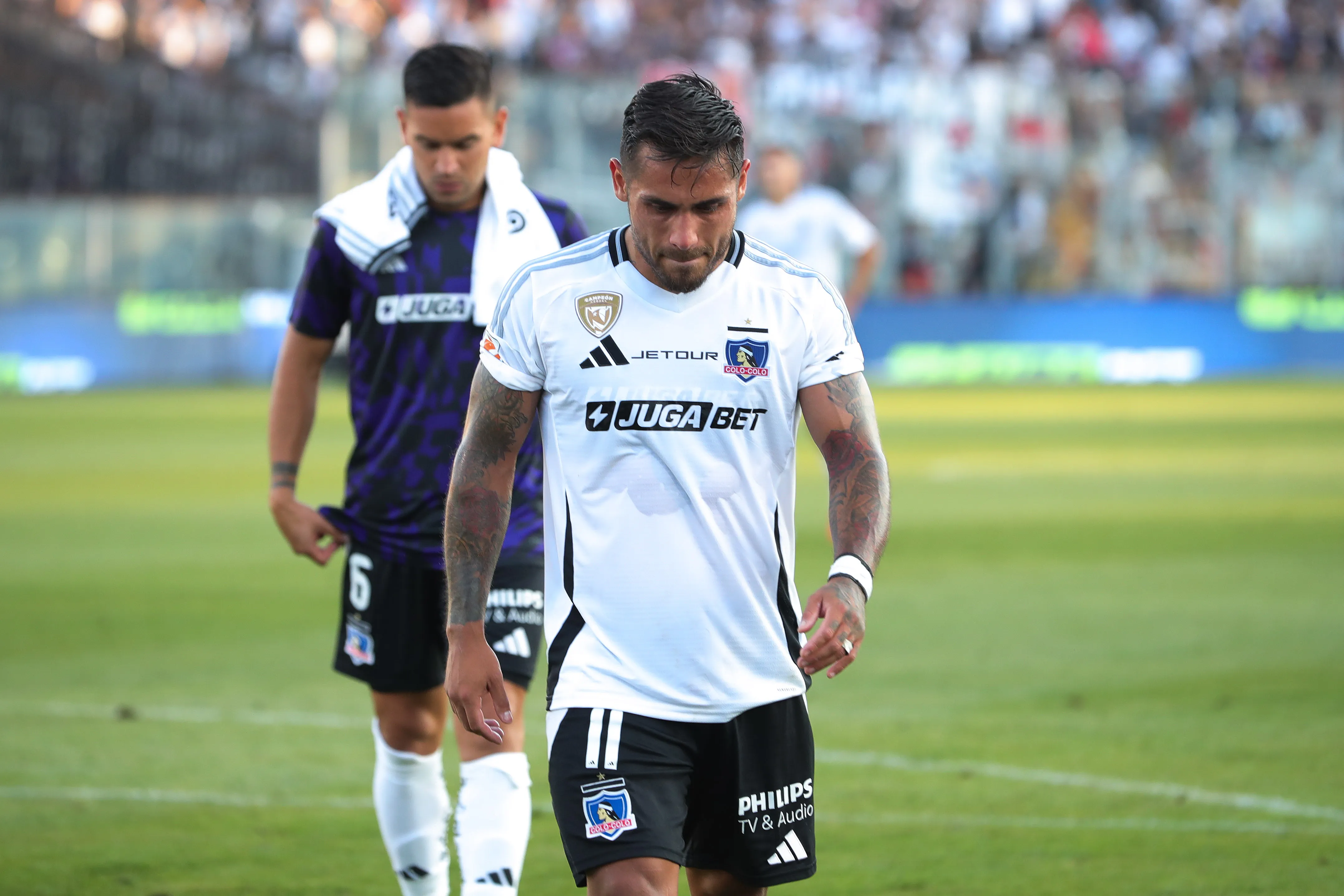 Marcos Bolados sufre grave lesión en Colo Colo.Imagen: Felipe Zanca/Photosport
