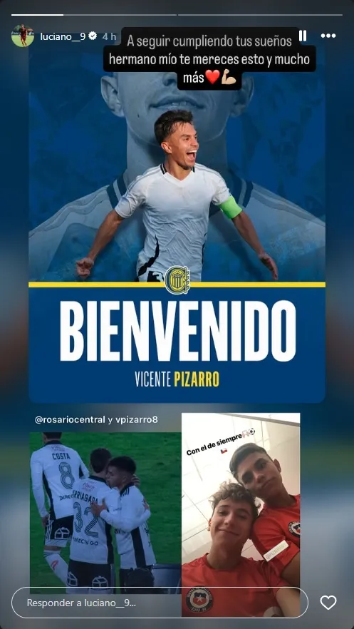 Mensaje de Luciano Arriagada.