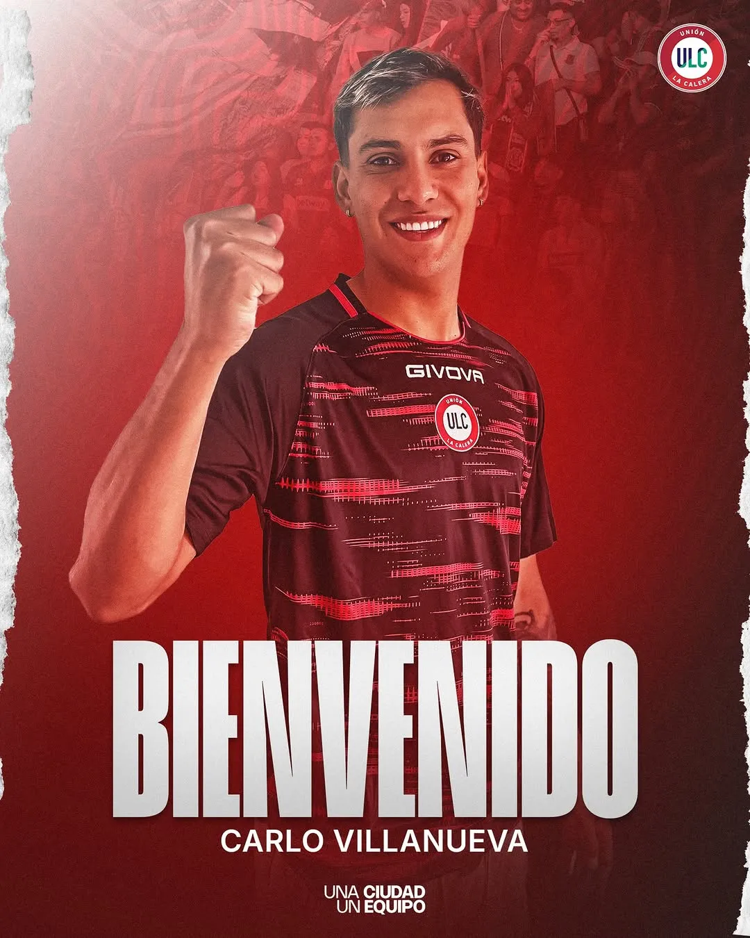 Unión La Calera presentó a Carlo Villanueva, jugador formado en Colo Colo.