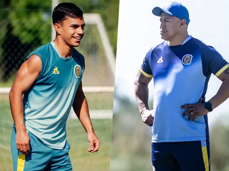 Vicente Pizarro celebra su reencuentro con Jorge Almirón en Rosario