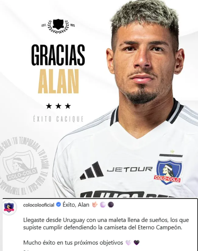 La despedida de Colo Colo a Alan Saldivia.