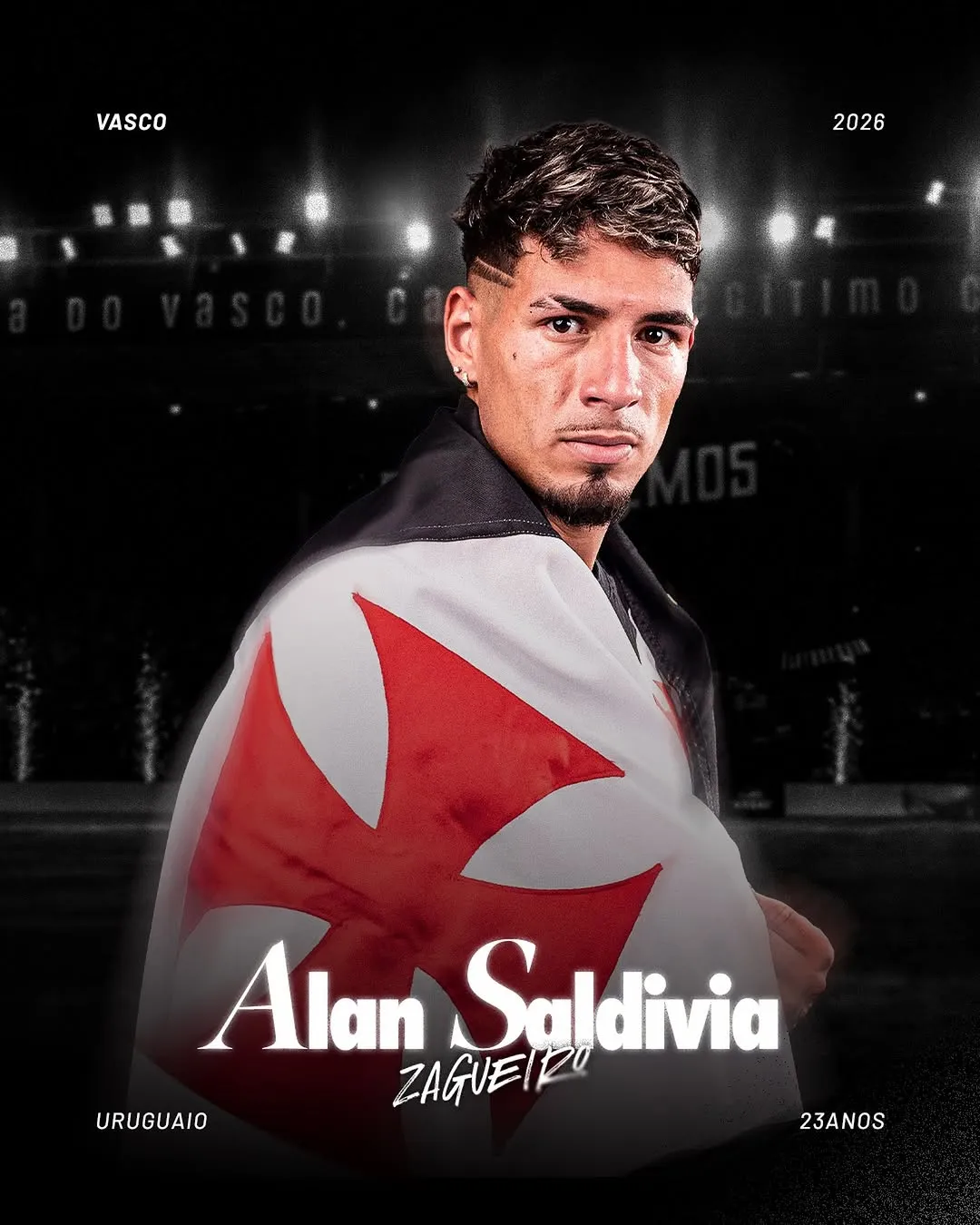 Alan Saldivia fue presentado en Vasco da Gama.