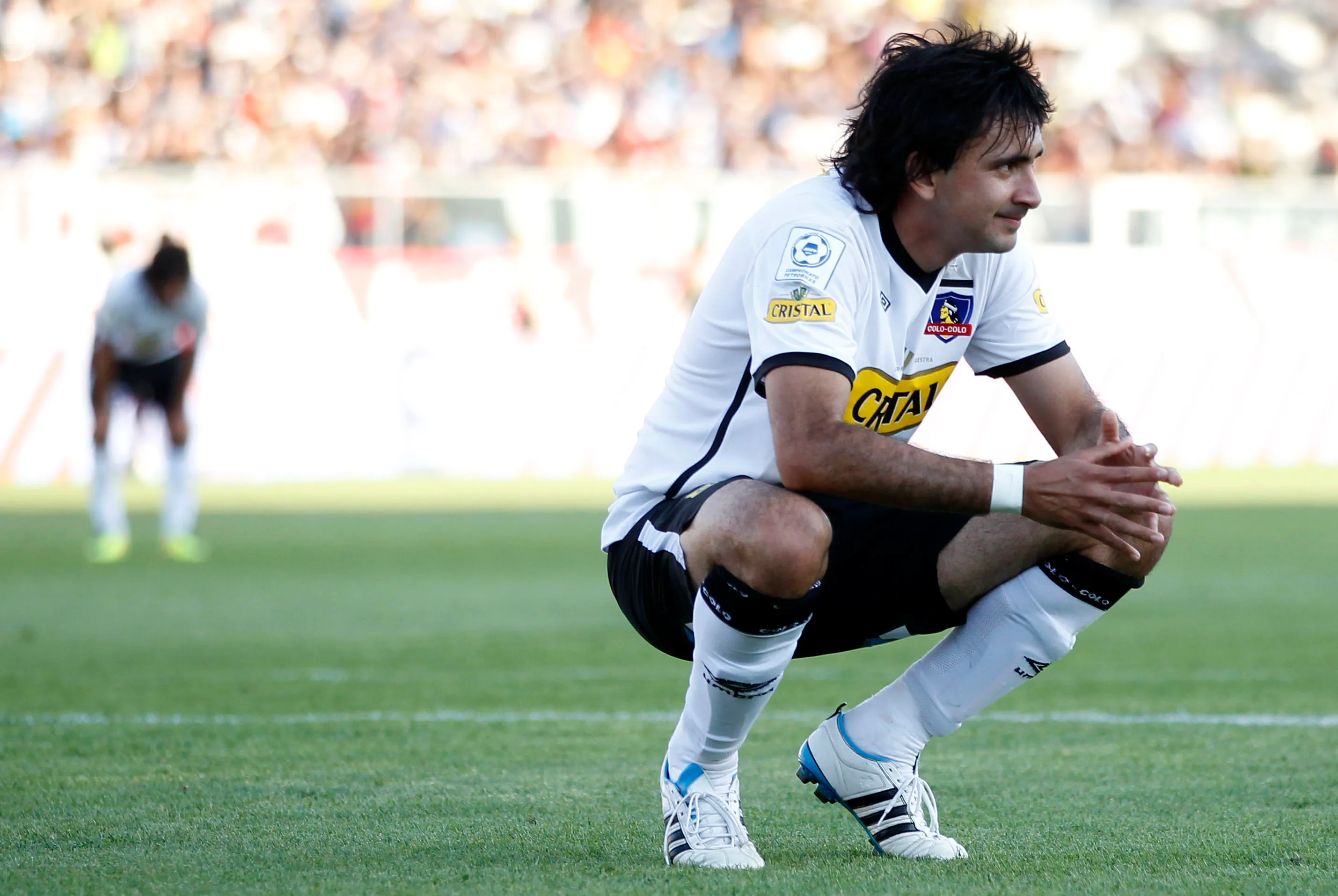 Óscar Molinas tras el autogol en el Superclásico entre Colo Colo y la U.Imagen: Andrés Pina /Photosport