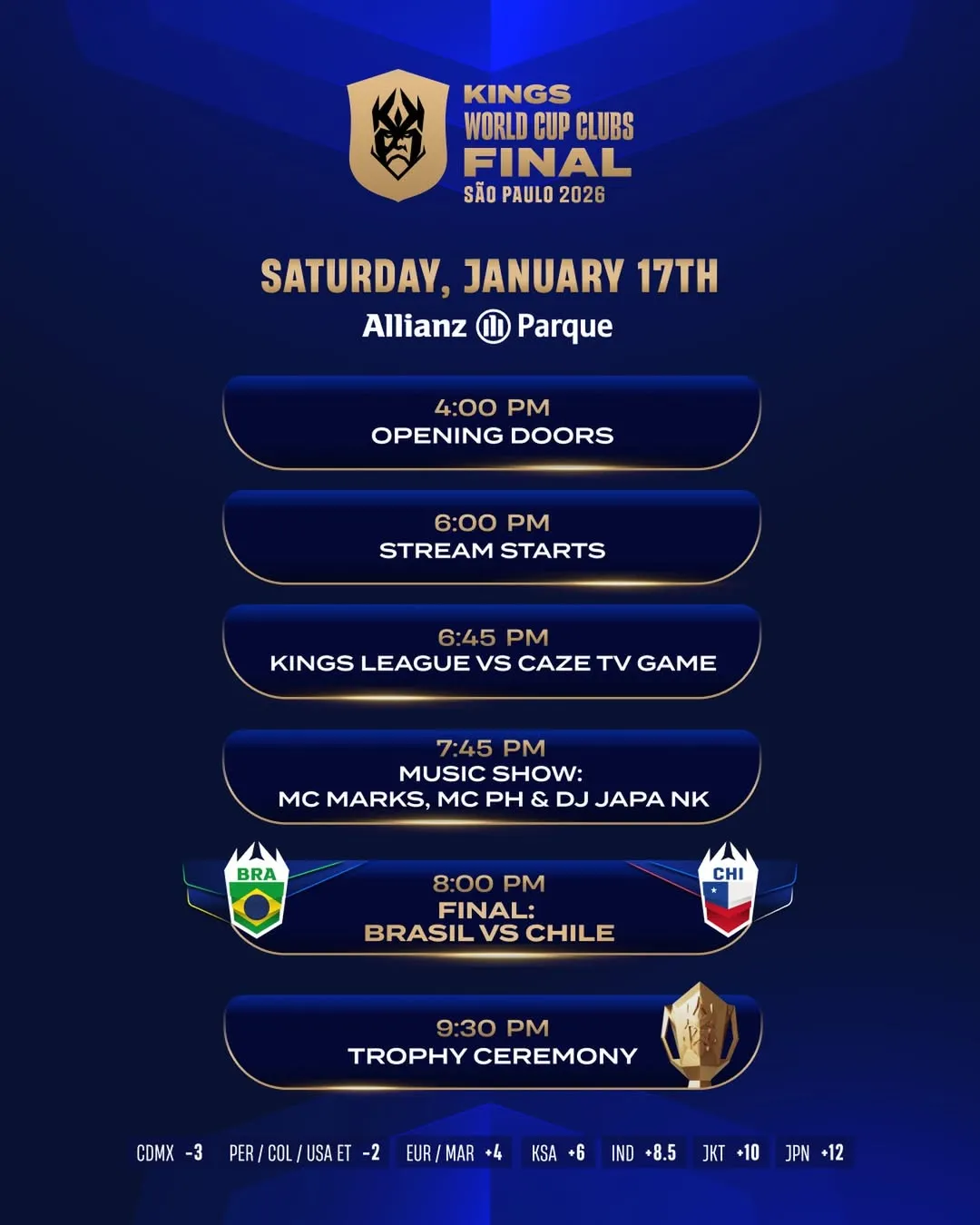 Calendario de la final de la Kings League. (Foto: kingsleague_es)