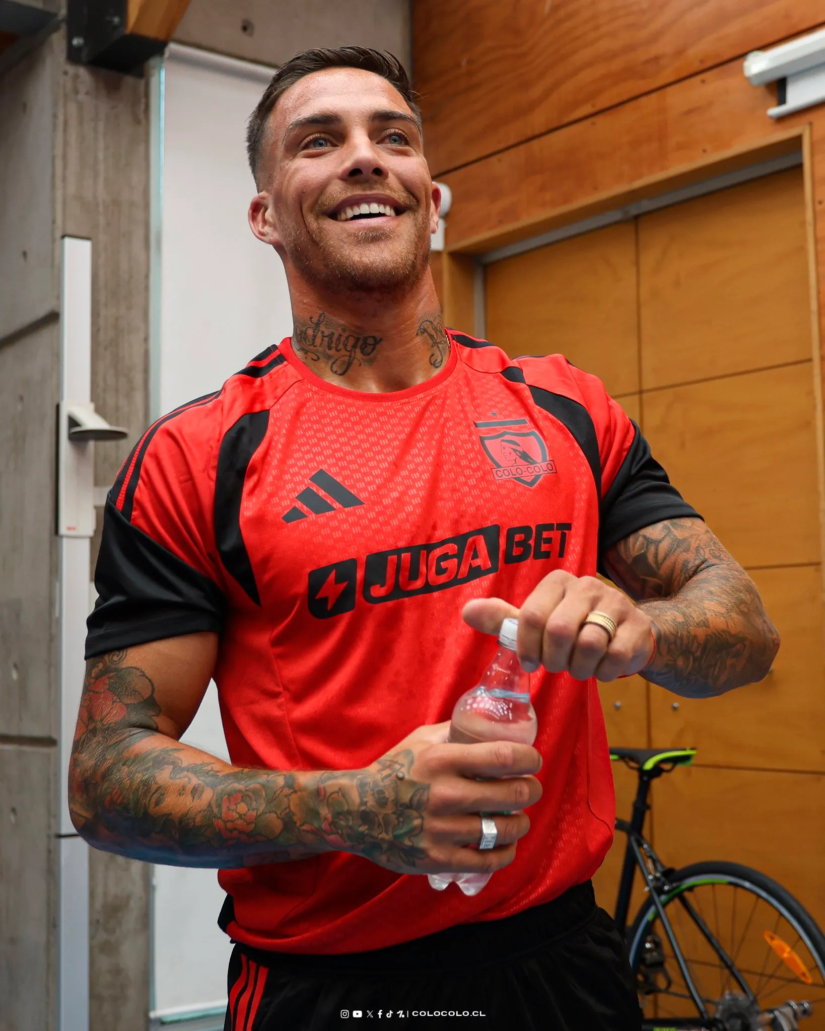 Javier Méndez ya suma los primeros minutos en Colo Colo. Foto: Colo Colo.